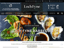 Tablet Screenshot of lochfyne.com